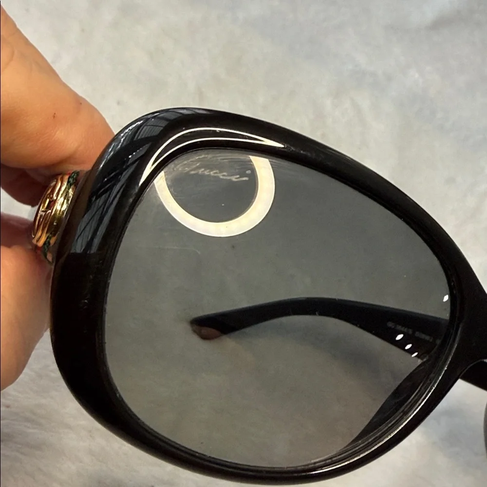 Gucci Fashion Black Polarized Colored Stripes Optyl Sunglasses Made in Italy - Picture 7 of 9